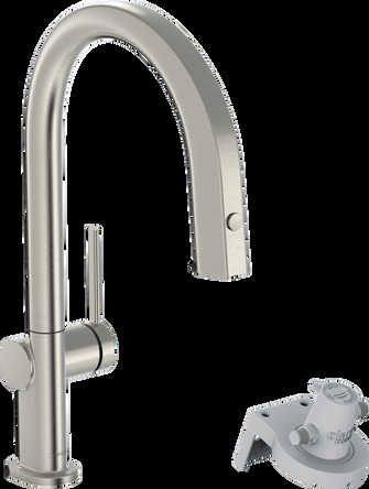 Hansgrohe AQITTURA M91змішувач для кухні, 210, з висувним виливом, 1jet, нержавіюча сталь - 76803800