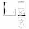 RJ FEEL Rimless компакт не пристенный, бачок с нижним подводом, сидение полипропилен slow-closing - RJCE06309