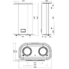 Водонагрівач Leov LV Flat MR 50 l плоский (50L Flat MR)