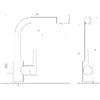 Змішувач для кухні під осмос Globus Lux LAZER GLLR-0444-11-GRAPHITE