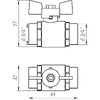 Quality Professional Кран кульовий прямий Q PROFESSIONAL 3/4? ЗЗ КБ PN40 Q153