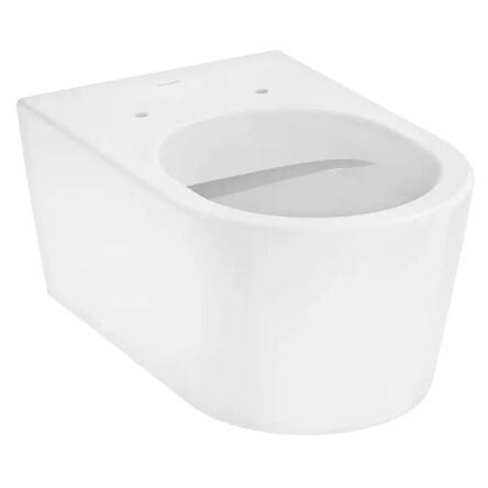 Унітаз підвісний з кришкою Hansgrohe EluPura S 540 rimless безободковий, білий (60193450_60148450)