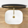 умывальник Rea Floria 51x41 gold/white (REA-U0027)