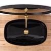 умивальник Rea Rich 38,5x60,5 black/gold (REA-U9600)