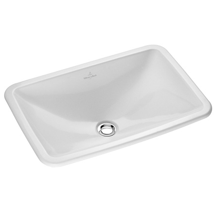 Умивальник окремо стоячий Nic Design Ovvio 45х85 см з отвором під змішувач, злив у підлогу, білий глянець (001452001)