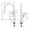 Hansgrohe TALIS M54 змішувач для кухні 220, одноважильний, 1jet, чорний матовий - 72804670