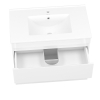 Volle FIESTA комплект меблів 80см білий: тумба підвісна, 2ящики + умивальник накладний арт 13-01-042D - 15-800-01
