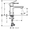 Hansgrohe REBRIS E змішувач для умивальника 80 - 72550000