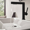 Hansgrohe FINORIS змішувач для раковини 230 c висувним виливом (2 струї), колір чорний матовий,76063670 - 76063670