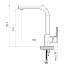 Volle SOTA змішувач для кухні, 35 мм, cromo - 1538.110101