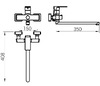 Змішувач для ванни Domino Dionis DDD-208