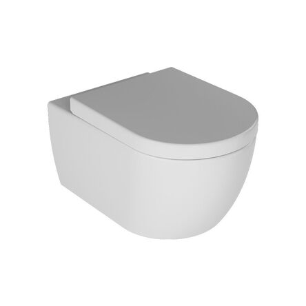 Унітаз підвісний безободковий з кришкою Quarter Bath Deep, білий (70DE03054.00.1.3.01/30SCD.01.02.03.)