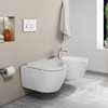 Унітаз підвісний безободковий Quarter Bath Deep з кришкою Standart, білий (70DE03054.00.1_30SCD.01WG)