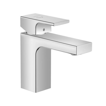 Змішувач для умивальника Hansgrohe Vernis Shape Isolated 100 CoolStart із донним клапаном pop-up, Chrome (71594000)