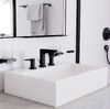 Змішувач для умивальника Hansgrohe Talis E на 3 отвори, чорний хром (71733340)