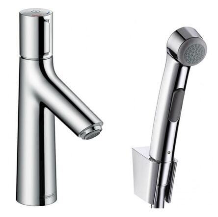 Змішувач для умивальника Hansgrohe Talis Select S 100 із зливним клапаном і гігієнічним гарнітуром, хром (72291000)