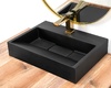 умывальник Rea Goya 37x50 black mat (REA-U8778)