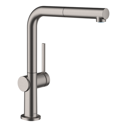Змішувач для кухні Hansgrohe Talis M54 210 1jet з витяжним виливом, Brushed Black Chrome (72808340)