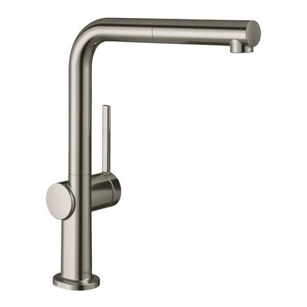 Кухонний змішувач Hansgrohe Talis M54 270 2jet з витяжним виливом, сталевий (72808800)