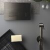 Гігієнічний душ Ritmonio шланг 80см, підключення холодної води, Brushed Black Chrome (72J017BLX)