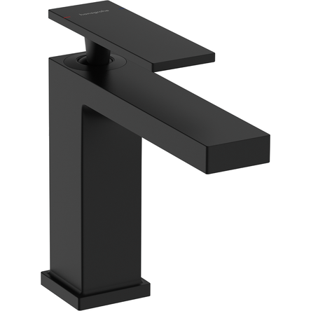 Змішувач для умивальника Hansgrohe Tecturis E 110 без донного клапана, Matt Black (73011670)