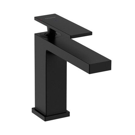 Змішувач для умивальника Hansgrohe Tecturis E 110 CoolStart без донного клапана, Matt Black (73012670)