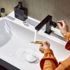 Змішувач для умивальника Hansgrohe Tecturis E 110 Fine CoolStart без донного клапана, Matt Black (73021670)
