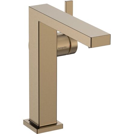 Змішувач для умивальника HansgroheTecturis E 150 Fine CoolStart без донного клапана, Brushed Bronze (73041140)