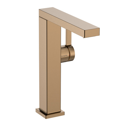 Змішувач для умивальника Hansgrohe Tecturis E210 Fine CoolStart з поворотним виливом, Brushed Bronze (73060140)