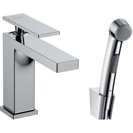 Змішувач для умивальника Hansgrohe Tecturis E 110 з гігієнічною лійкою, Chrome (73210000)