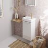 Змішувач для умивальника Hansgrohe Tecturis S 80 CoolStart без донного клапана, Brushed Bronze (73301140)