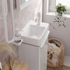 Змішувач для умивальника Hansgrohe Tecturis S 80 CoolStart, Matt White (73302700)