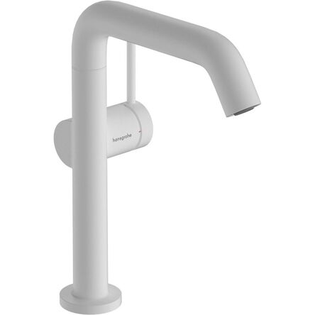 Змішувач для умивальника Hansgrohe Tecturis S 210 Fine CoolStart, поворотний вилив, Matt White (73360700)