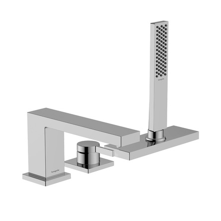 Змішувач на край ванни Hansgrohe Tecturis E врізний на 3 отвори із sBox, Chrome (73443000)