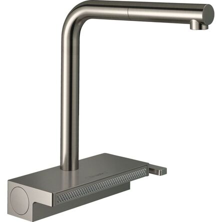 Змішувач кухонний Hansgrohe Aquno Select M81 250 2jet з витяжним виливом, Stainless Steel Finish (73836800)