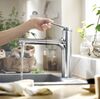 Змішувач для кухні Hansgrohe Zesis M33 160 2jet з витяжним зливом, Chrome (74801000)