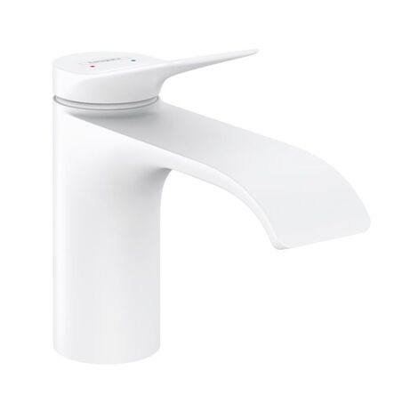 Змішувач для умивальника Hansgrohe Vivenis 80 з донним клапаном pop-up, білий (75010700)
