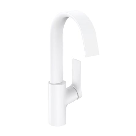 Змішувач для умивальника Hansgrohe Vivenis 210 з поворотним виливом та донним клапаном pop-up, білий матовий (75030700)