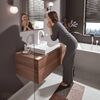 Змішувач для умивальника Hansgrohe Vivenis 210 з поворотним виливом та донним клапаном pop-up, білий матовий (75030700)