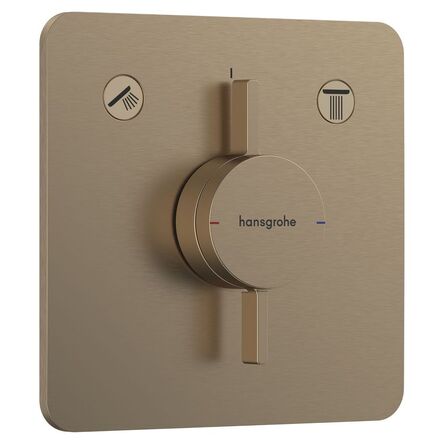 Змішувач прихованого монтажу Hansgrohe DuoTurn 2 споживача, бронза (75414140)