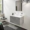 Змішувач для умивальника Hansgrohe Finoris 160 на 3 отвори з донним клапаном Push-Open, білий матовий (76034700)