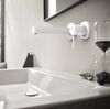 Змішувач для умивальника настінний Hansgrohe Finoris, білий матовий (76051700)