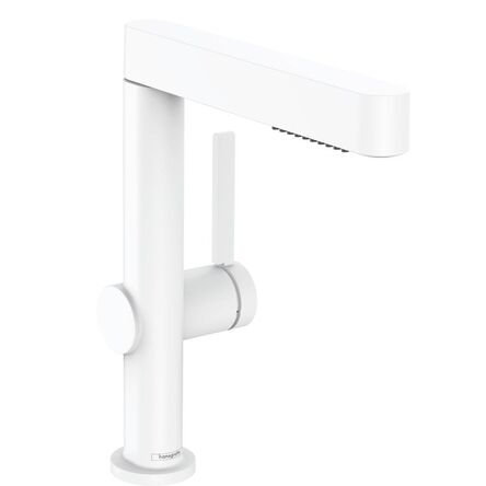 Змішувач для умивальника Hansgrohe Finoris 230 з 2JET та push-open, білий матовий (76063700)