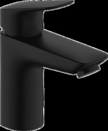 Hansgrohe LOGIS Змішувач для умивальника 100, одноважільний, із клапаном push-open, колір чорний матовий - 71107670