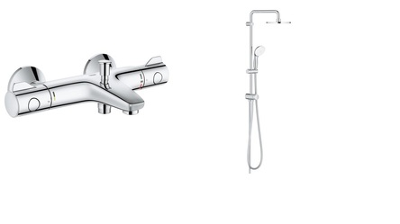 Grohe TEMPESTA NEW  душевой набор с термостатом (27389002+34567000) - 34567002