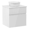 Imprese BLATNA тумба 60см подвесная, со столешницей, 2 ящика, белая - f3208W(1)