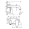 Hansgrohe VERNIS BLEND змішувач для умивальника, чорний матовий - 71576670