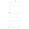 Рушникосушарка Unio Zp W 1200-500-12 Зета з полицею вода