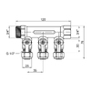 Колектор SD Plus 3/4" 3 виходи SD231W3