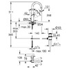 Змішувач для умивальника GROHE EUROSMART NEW 23537003, хром - 23537003